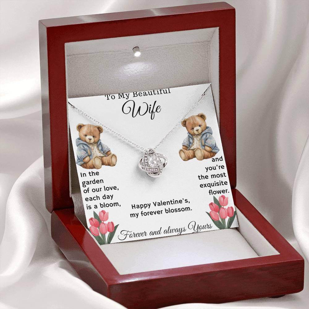 Jewelry Gift To My Beautiful Wife - Love Knot Necklace - Giftsmojo