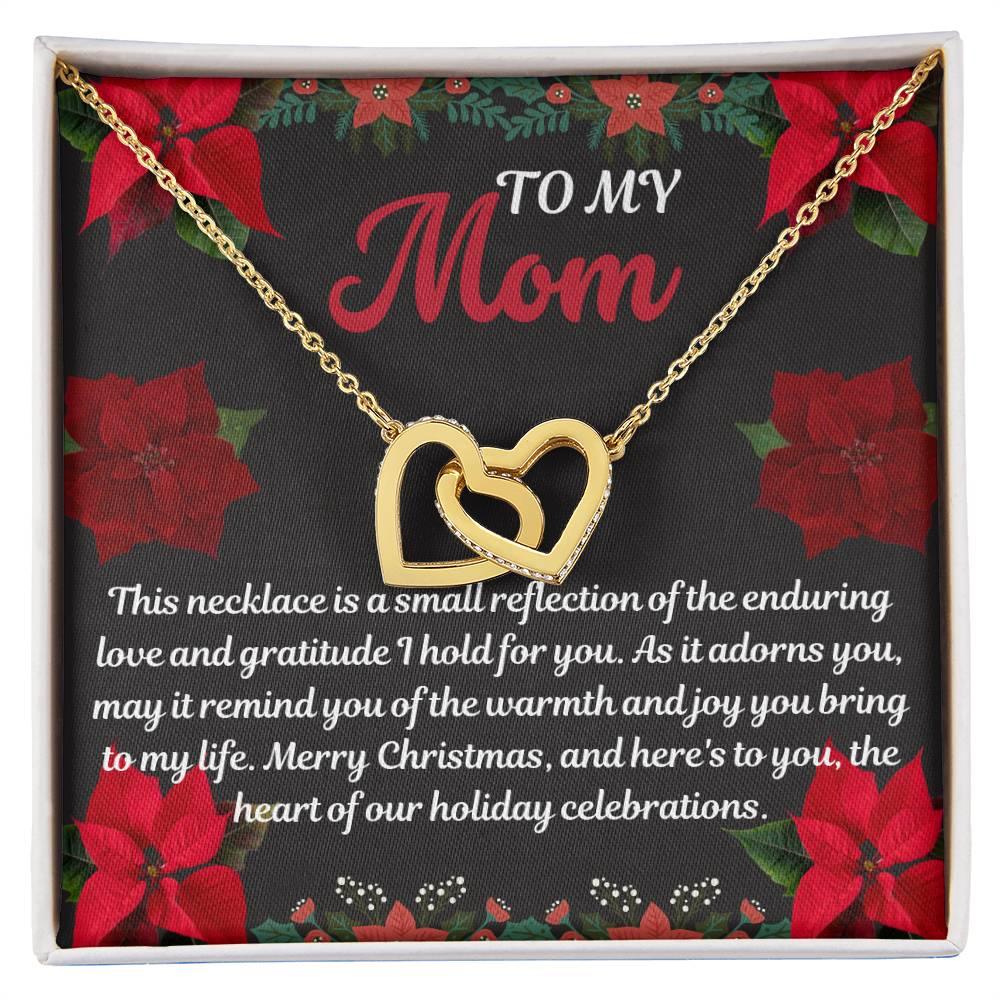 Necklace Gift To Mom Interlocking Hearts - Giftsmojo