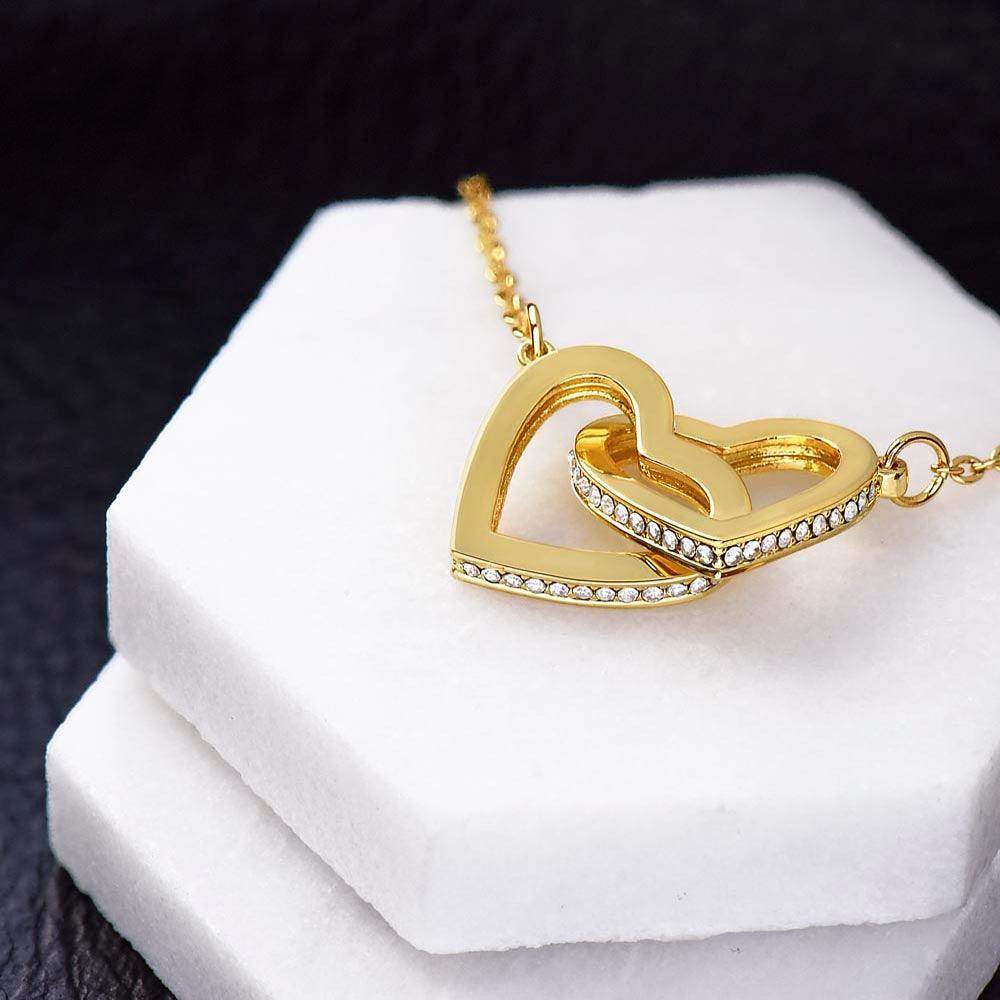 Gift To My Daughter from Mom - Interlocking Hearts Necklace - Giftsmojo