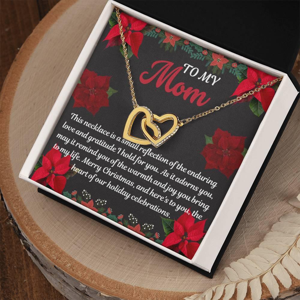 Necklace Gift To Mom Interlocking Hearts - Giftsmojo