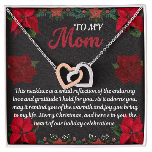 Necklace Gift To Mom Interlocking Hearts - Giftsmojo
