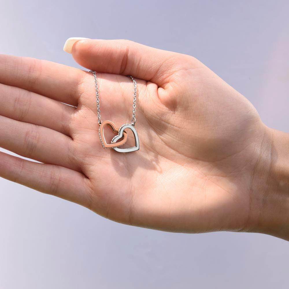 Necklace Gift To Mom Interlocking Hearts - Giftsmojo
