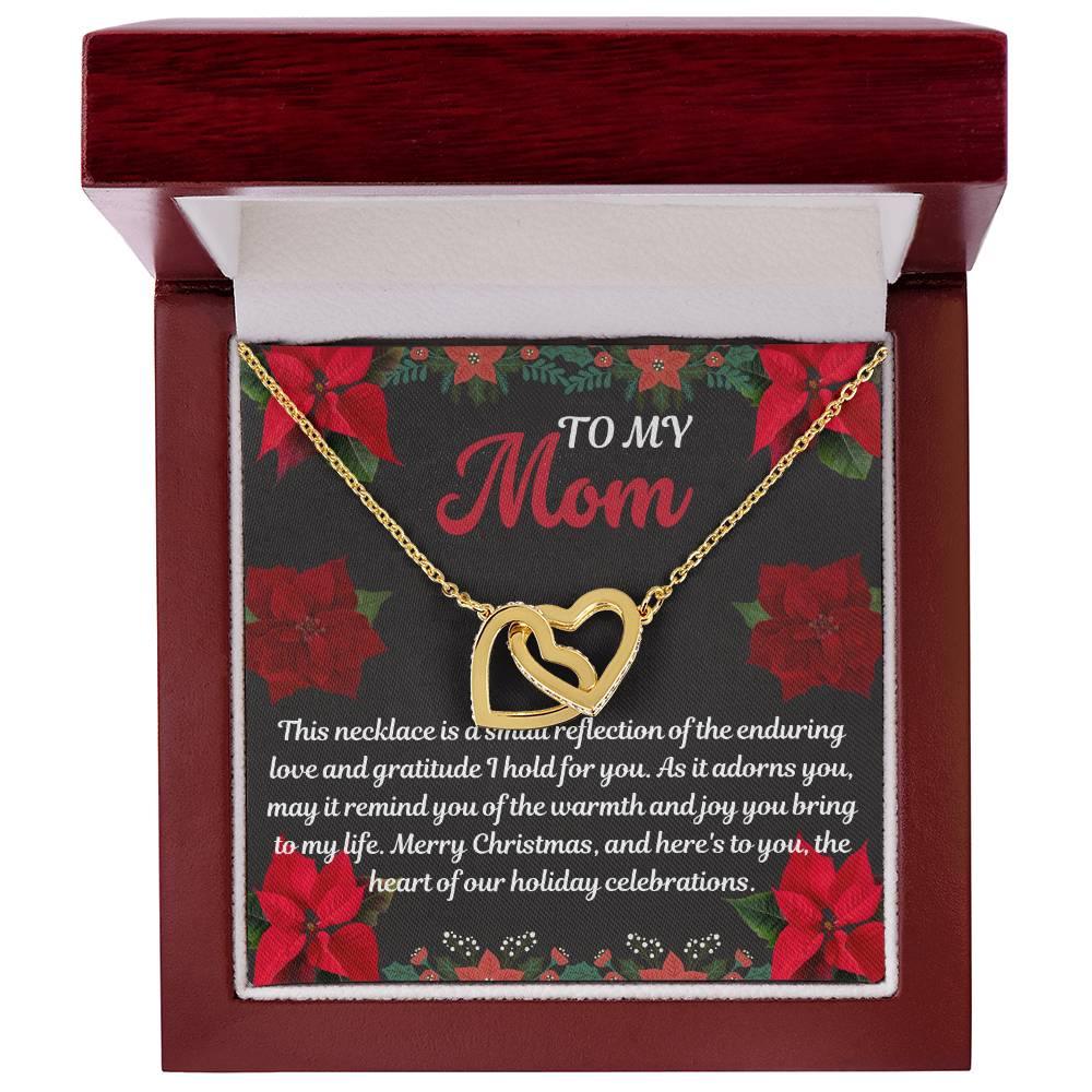 Necklace Gift To Mom Interlocking Hearts - Giftsmojo