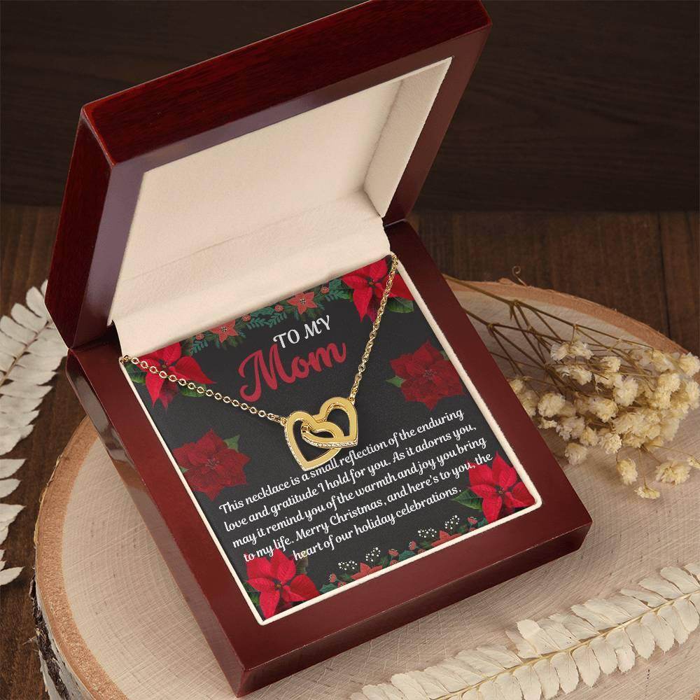 Necklace Gift To Mom Interlocking Hearts - Giftsmojo