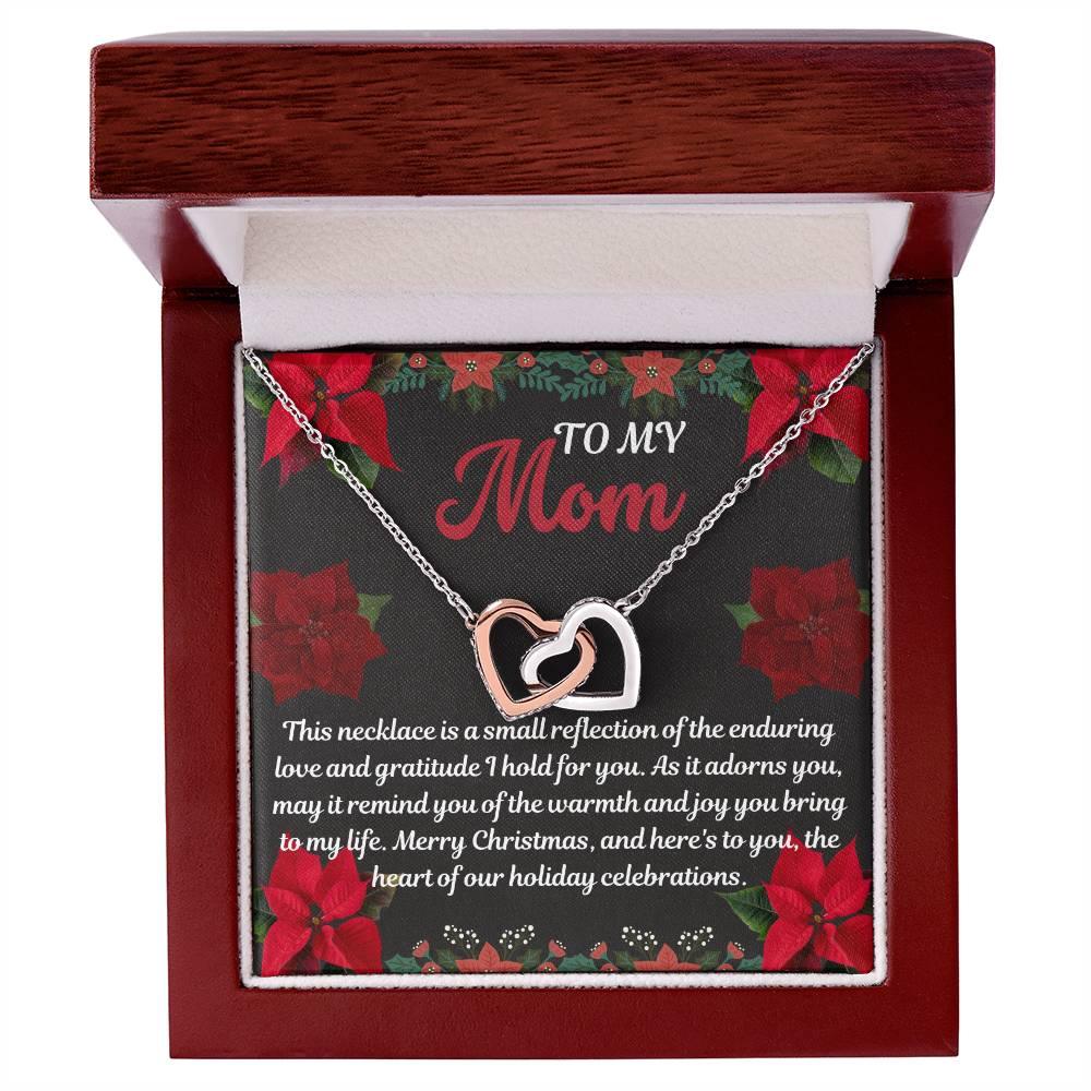 Necklace Gift To Mom Interlocking Hearts - Giftsmojo