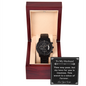 Gift For Husband Black Chronograph Watch