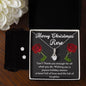 Personalized Merry Christmas Rose Alluring Beauty Necklace Set - Giftsmojo