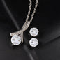 Personalized Merry Christmas Rose Alluring Beauty Necklace Set - Giftsmojo