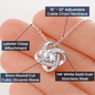 Gift for Mom, Wife, Fiancee, Girlfriend, Sister Aunt, Daughter, Grandma or Friend - Love Knot Necklace - Giftsmojo