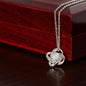 Gift for Mom, Wife, Fiancee, Girlfriend, Sister Aunt, Daughter, Grandma or Friend - Love Knot Necklace - Giftsmojo