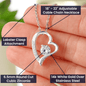 Gift for Mom, Wife, Fiancee, Girlfriend, Sister Aunt, Daughter, Grandma or Friend - Forever Love Heart Necklace - Giftsmojo