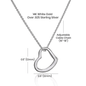 Gift for Mom, Wife, Fiancee, Girlfriend, Sister Aunt, Daughter, Grandma or Friend - Delicate Heart Necklace - Giftsmojo