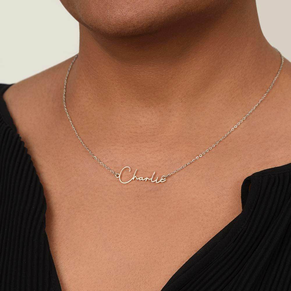 Personalized Signature Name Necklace - Great Gift for Birthday, Christmas and Other Special Events - Giftsmojo