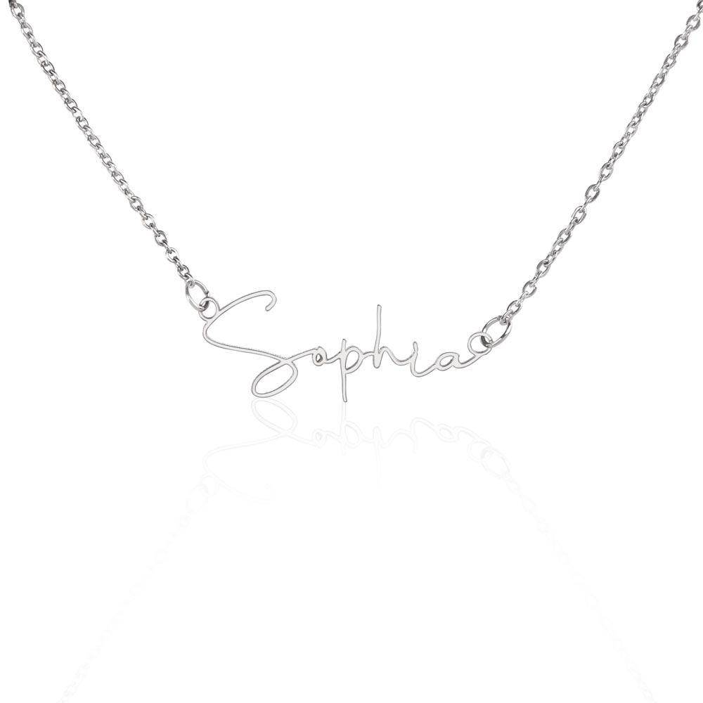 Personalized Signature Name Necklace - Great Gift for Birthday, Christmas and Other Special Events - Giftsmojo
