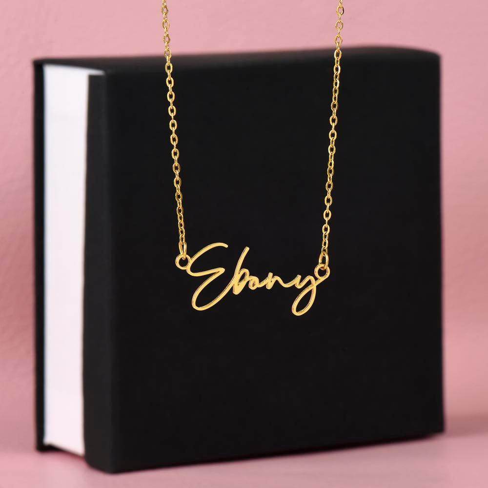 Personalized Signature Name Necklace - Great Gift for Birthday, Christmas and Other Special Events - Giftsmojo