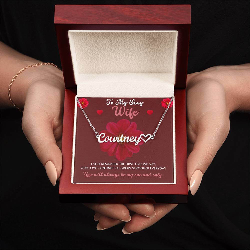 Personalized Name Necklace for Wife - Giftsmojo