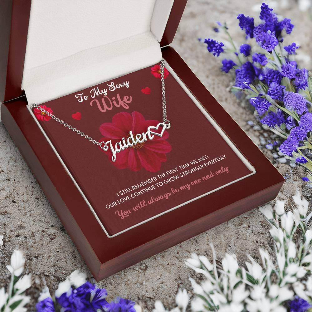 Personalized Name Necklace for Wife - Giftsmojo