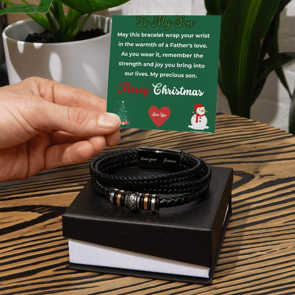 Christmas Gift To My Son From Dad Bracelet - Giftsmojo