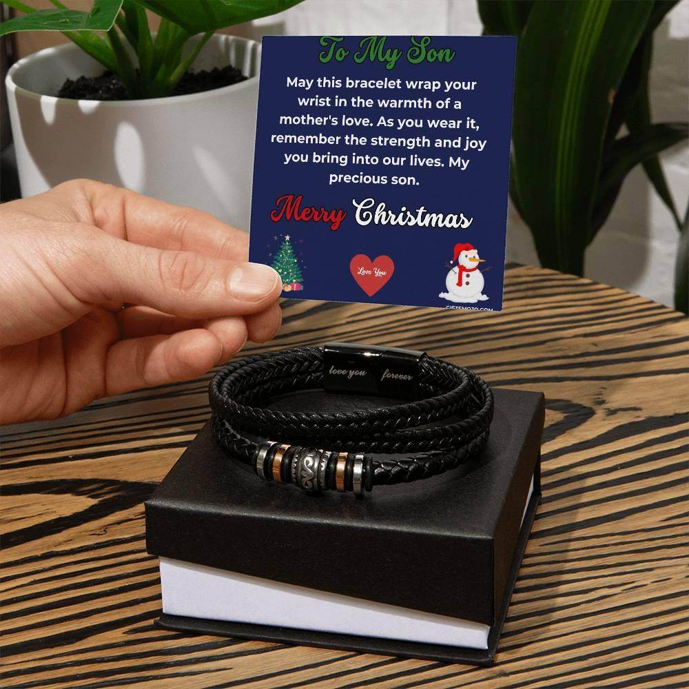 Christmas Gift To My Son From Mom Bracelet - Giftsmojo