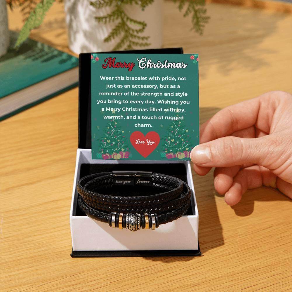 Merry Christmas Gift Bracelet - Love You For Ever Bracelet - Giftsmojo
