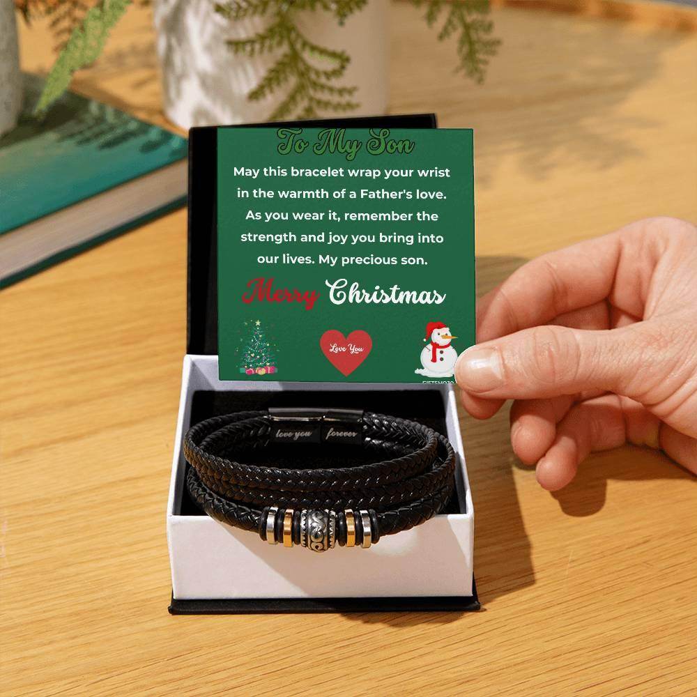 Christmas Gift To My Son From Dad Bracelet - Giftsmojo