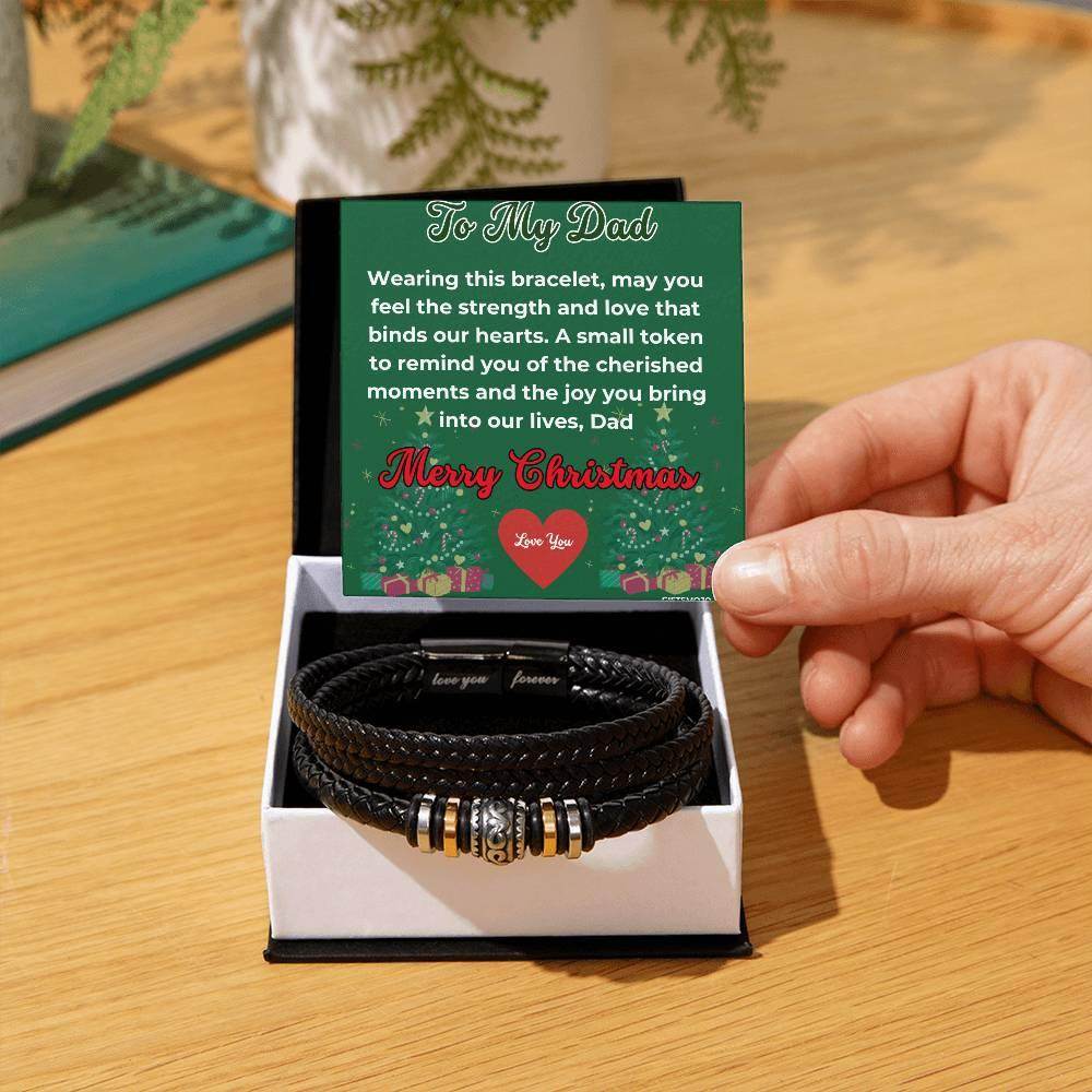 Christmas Gift To My Dad Bracelet - Love You For Ever Bracelet - Giftsmojo