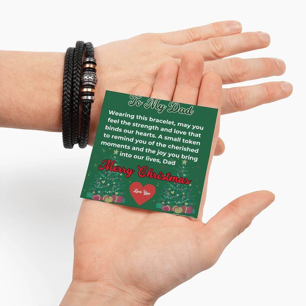 Christmas Gift To My Dad Bracelet - Love You For Ever Bracelet - Giftsmojo