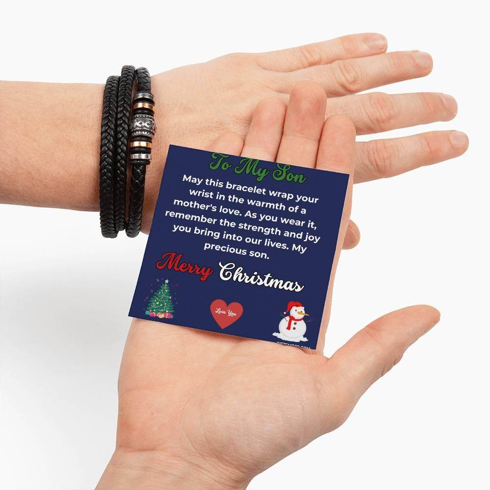 Christmas Gift To My Son From Mom Bracelet - Giftsmojo