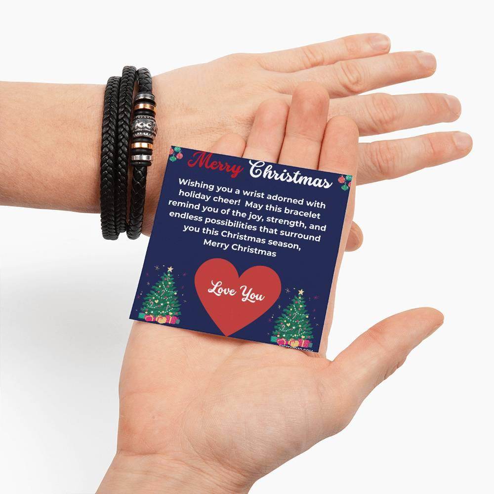 Merry Christmas Love You For Ever Bracelet - Giftsmojo