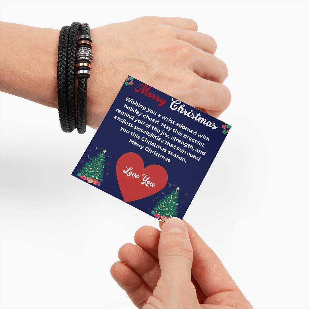 Merry Christmas Love You For Ever Bracelet - Giftsmojo