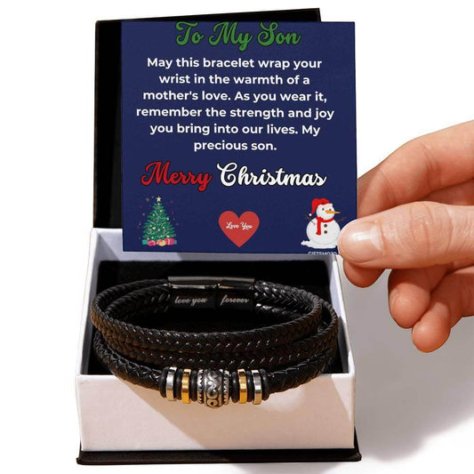 Christmas Gift To My Son From Mom Bracelet - Giftsmojo