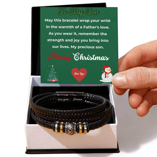 Christmas Gift To My Son From Dad Bracelet - Giftsmojo