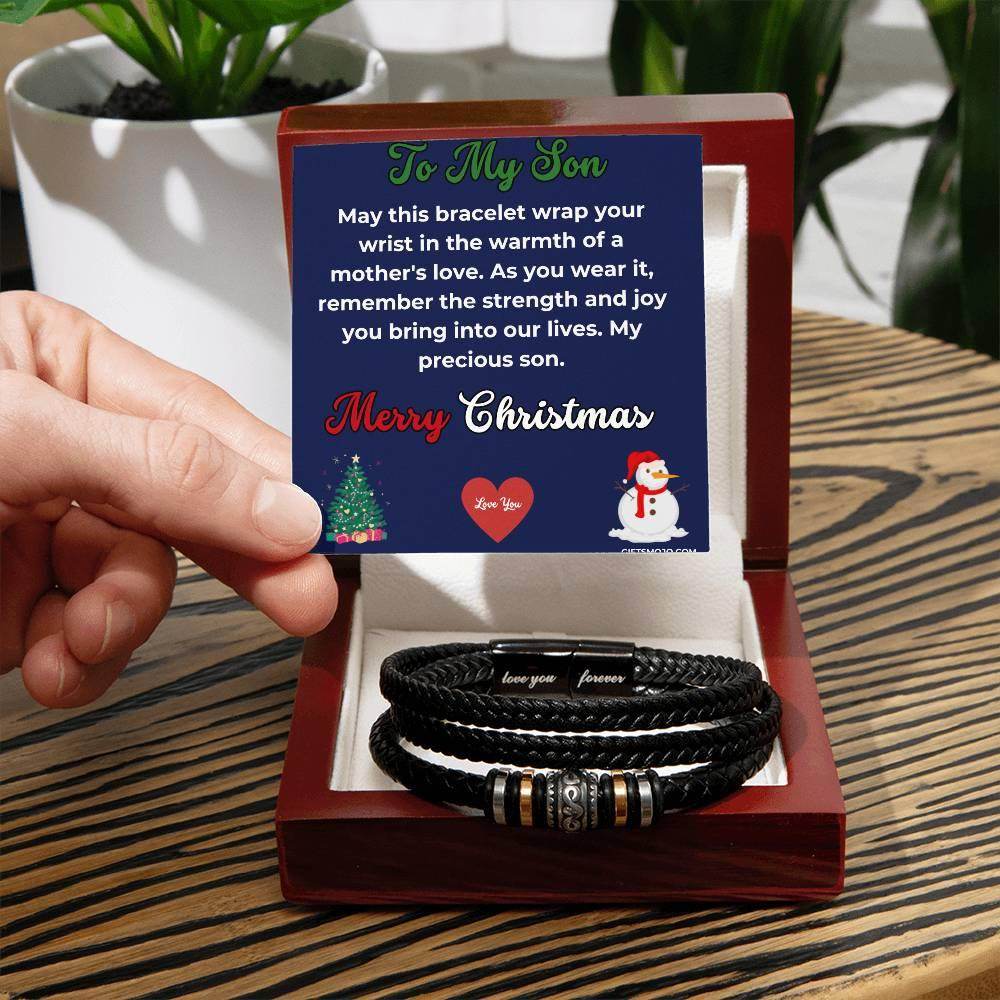 Christmas Gift To My Son From Mom Bracelet - Giftsmojo