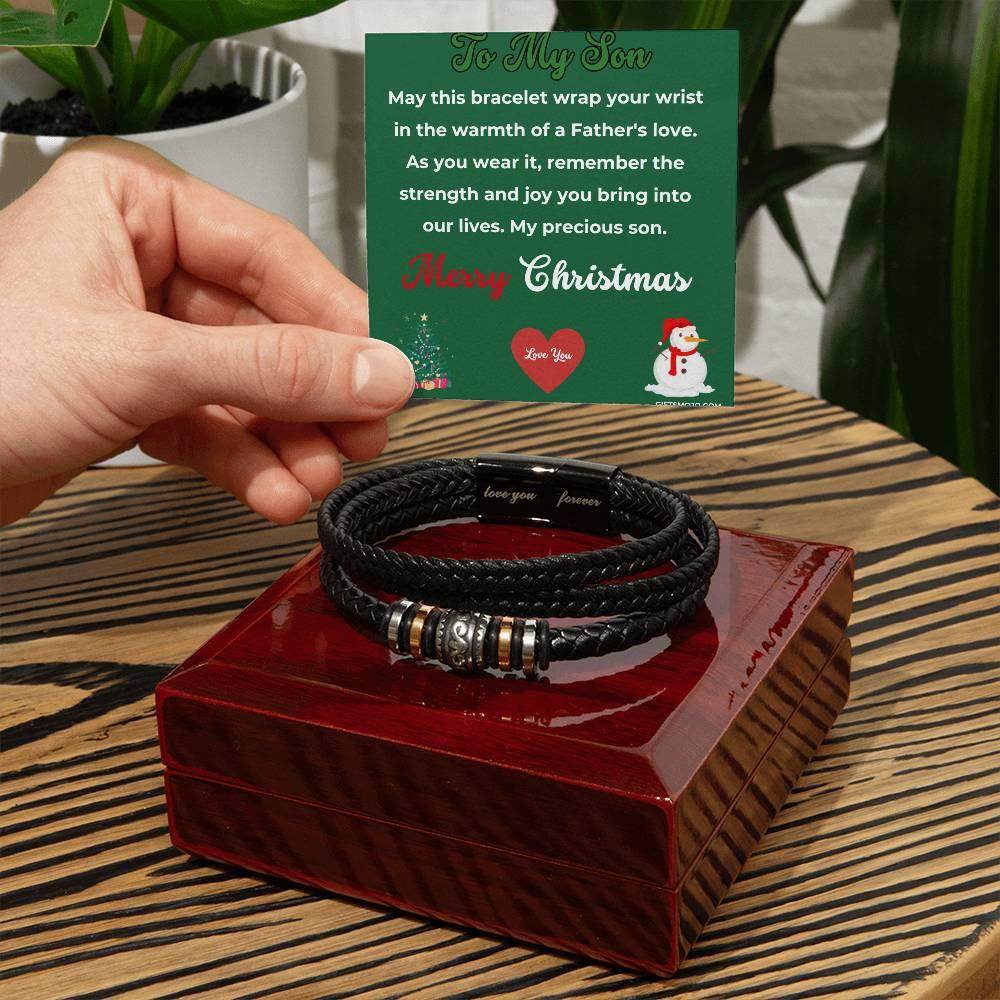 Christmas Gift To My Son From Dad Bracelet - Giftsmojo