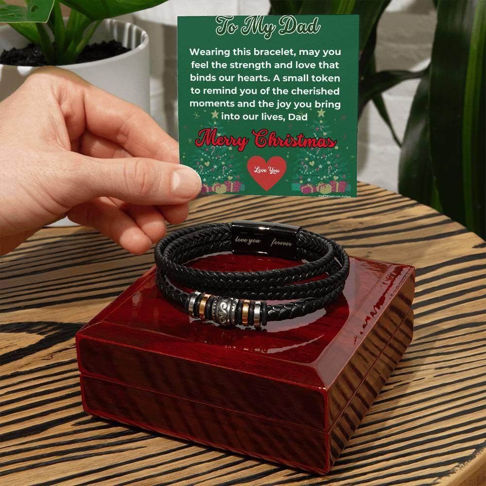 Christmas Gift To My Dad Bracelet - Love You For Ever Bracelet - Giftsmojo