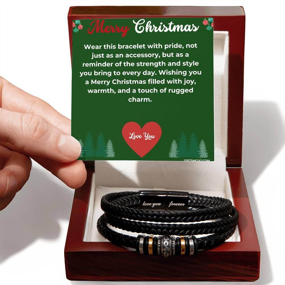 Merry Christmas Gift Bracelet - Love You For Ever Bracelet - Giftsmojo