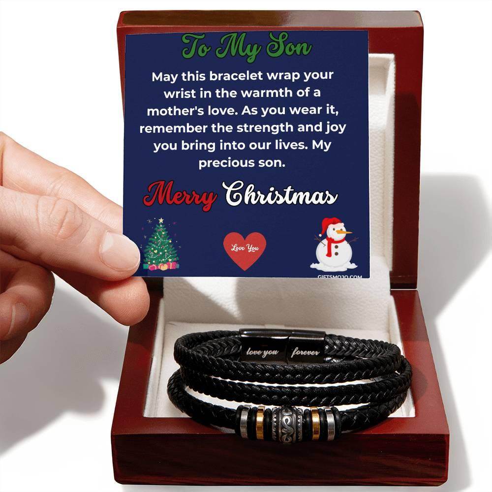 Christmas Gift To My Son From Mom Bracelet - Giftsmojo