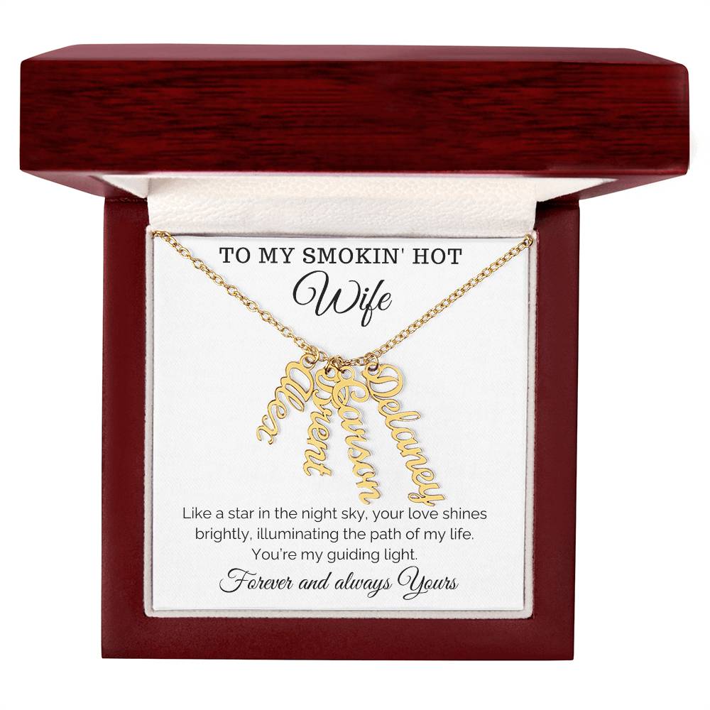 name necklace gift for wife