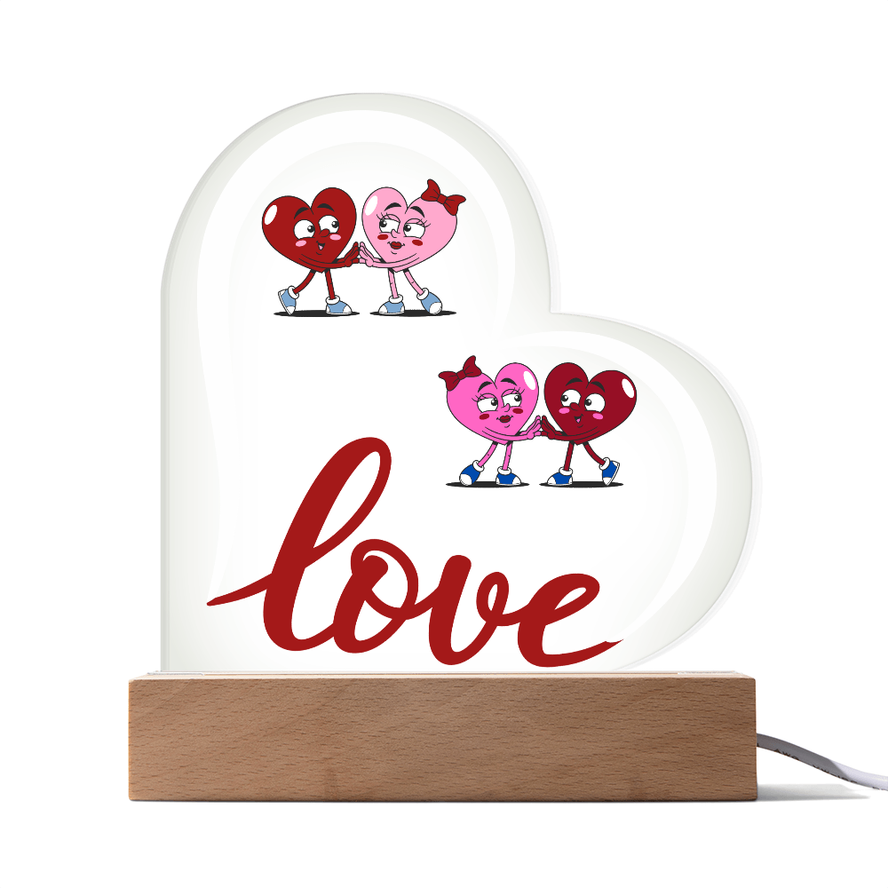 Love Heart Acrylic Plaque