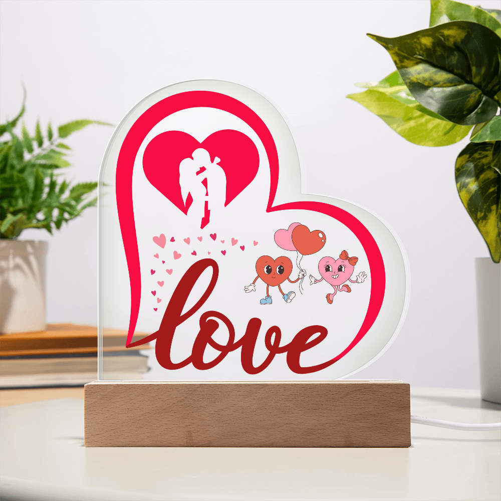 Love Heart Acrylic Plaque