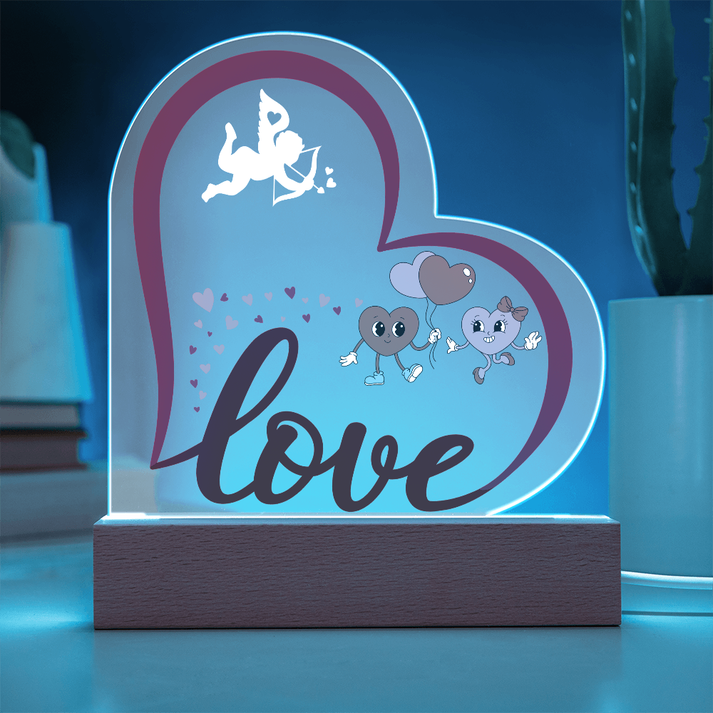 Love Heart Acrylic Plaque