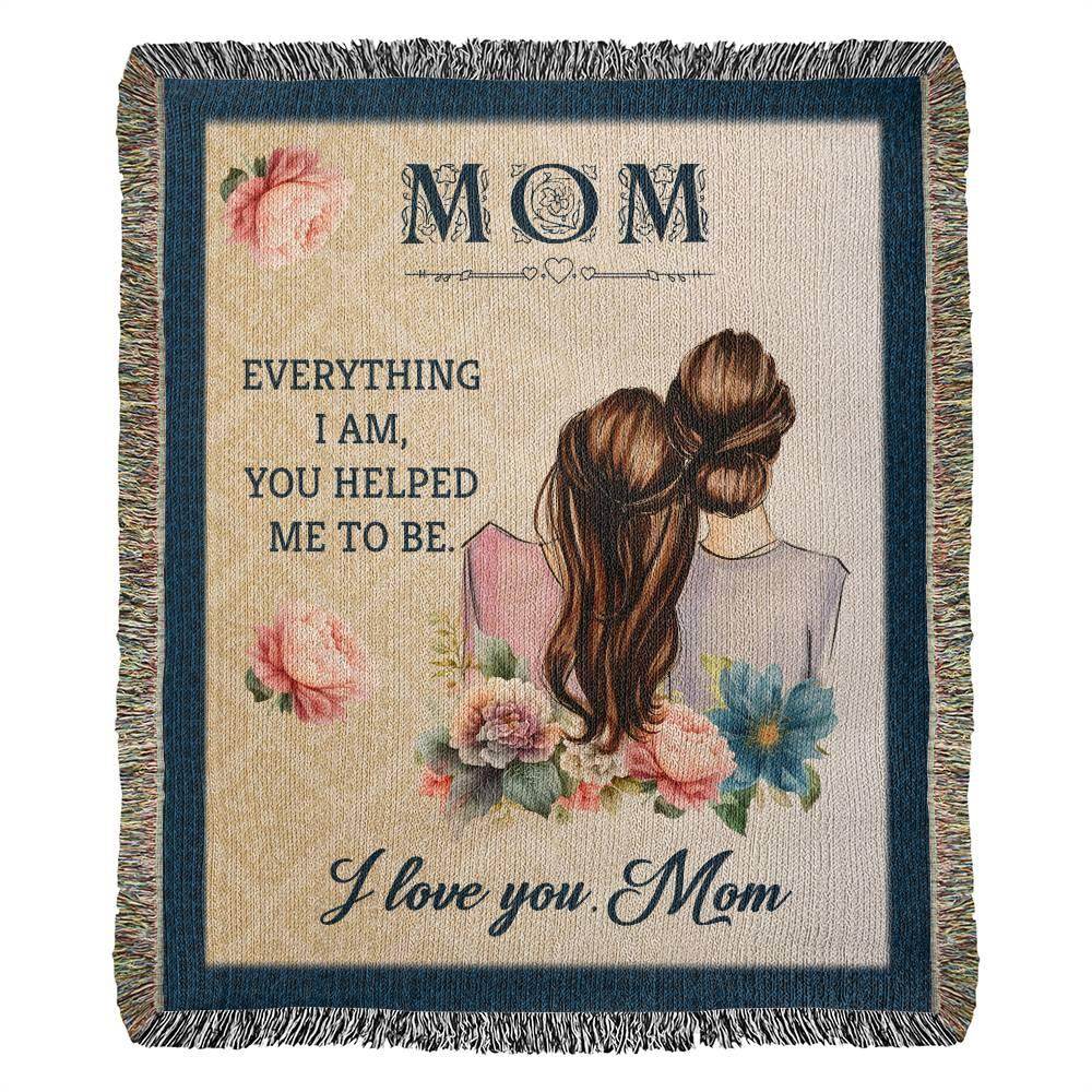 Mom Heirloom Woven Blanket - Great Custom Gift for Mom - Giftsmojo
