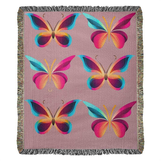 Butterfly Heirloom Woven Blanket - Great Gift for Butterfly or Nature Lovers - Giftsmojo