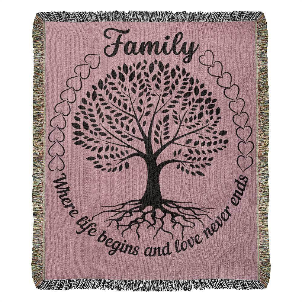 Family Heirloom Woven Blanket: Weaving Generations of Warmth - Giftsmojo