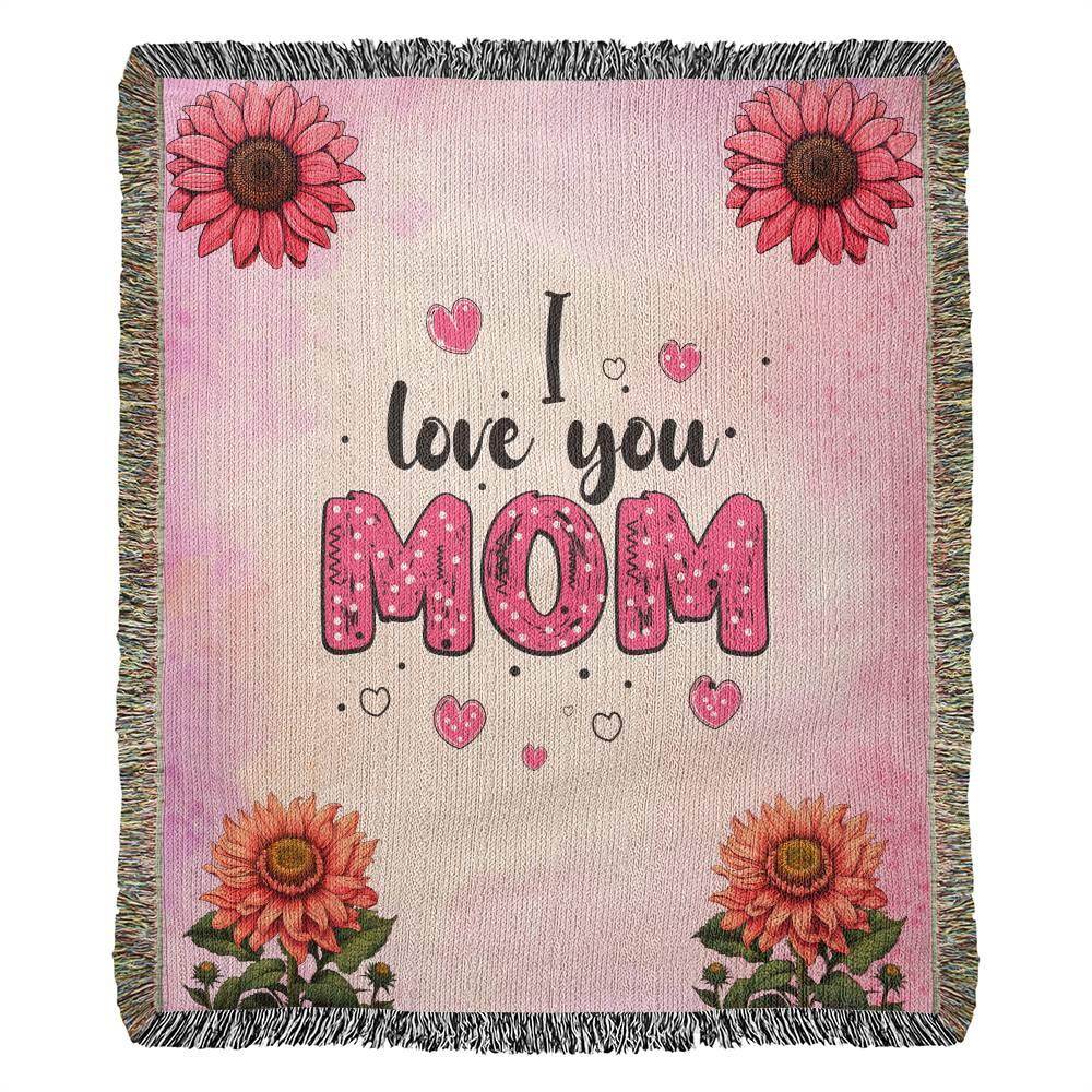 Mom Heirloom Woven Blanket - Great Gift for Mom for Her Birthday, Christmas, Mother's day or Valentine's Day - Giftsmojo