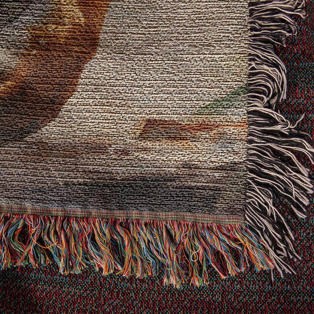 Tiger Heirloom Woven Blanket: Roar of Elegance and Cozy Comfort Custom Blankets - Giftsmojo