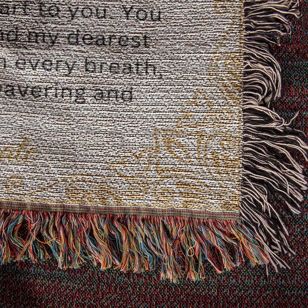 Custom Blanket For Wife Soulmate Heirloom Woven Blanket - Giftsmojo