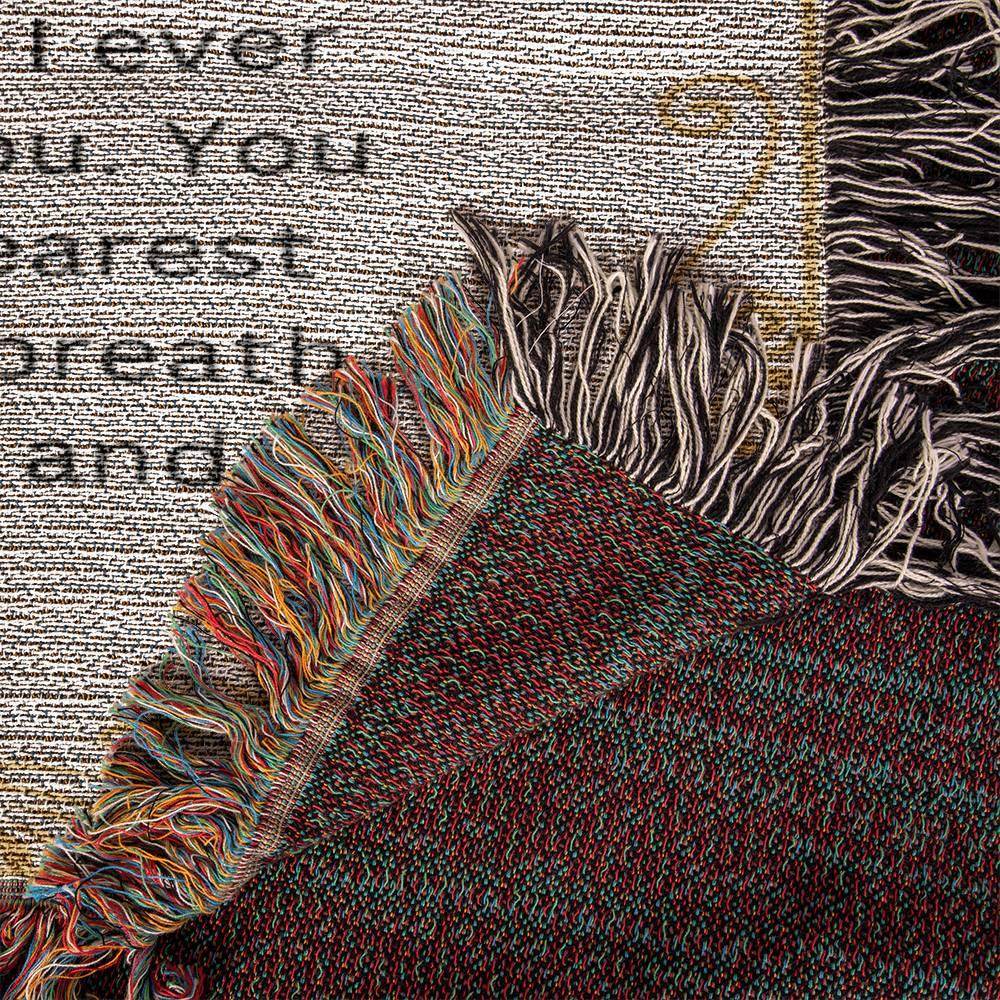 Custom Blanket For Wife Soulmate Heirloom Woven Blanket - Giftsmojo