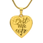 Personalized Engraved Heart Necklace for Wife