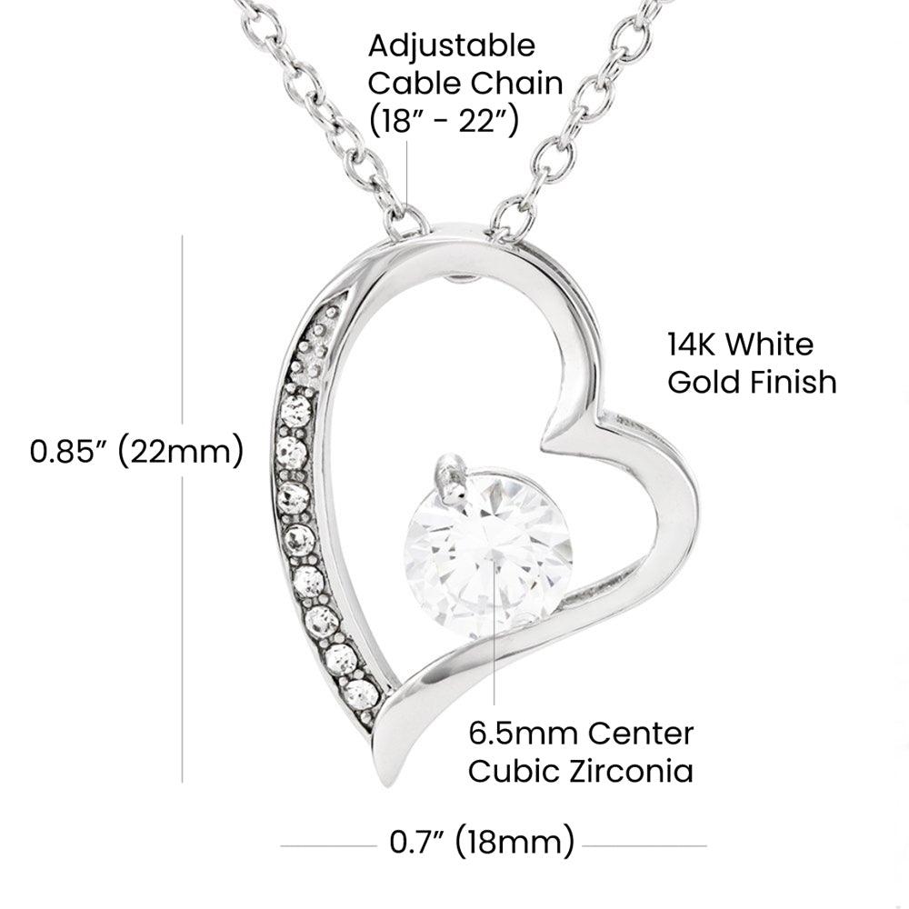Gift To My Daughter from Mom - Forever Love Necklace - Giftsmojo